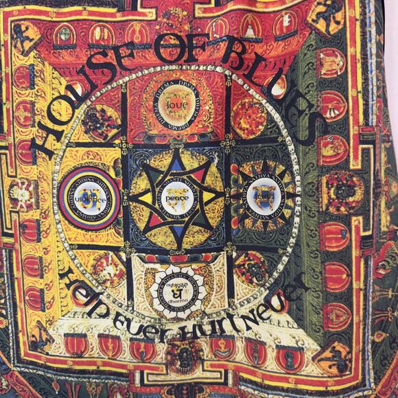 House of Blues Mandala Graphic Tank Top Size XL Festival Y2K Boho Psychedelic - Picture 3 of 6